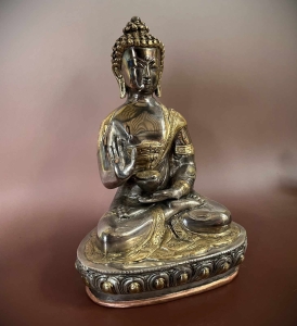 Buddhastatue Indien Schutzgeste 27cm