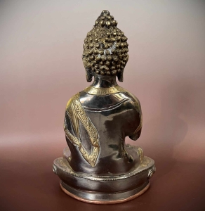 Buddhastatue Indien Schutzgeste 27cm