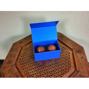 Qi-Gong Kugeln aus Rosenholz mit Box Qi-Gong Kugeln aus Rosenholz mit Box