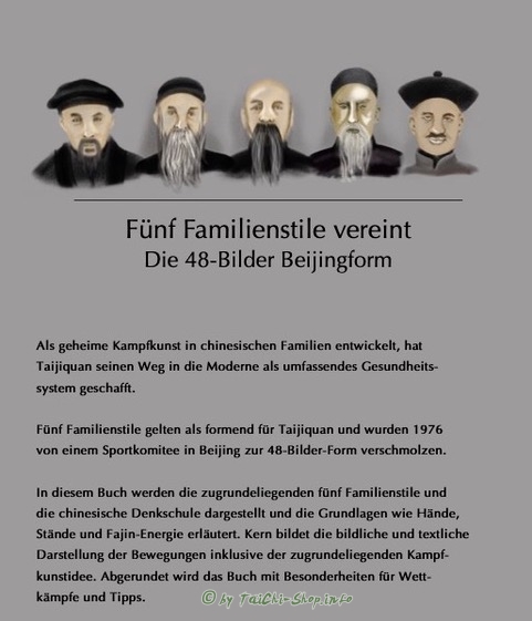 Buch: Tai Chi Chuan - 48-Bilder-Beijingform - Fünf Familienstile vereint / Jan Leminsky