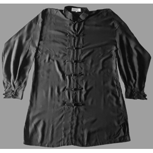 Tai Chi Anzug schwarz / Mischgewebe 150cm