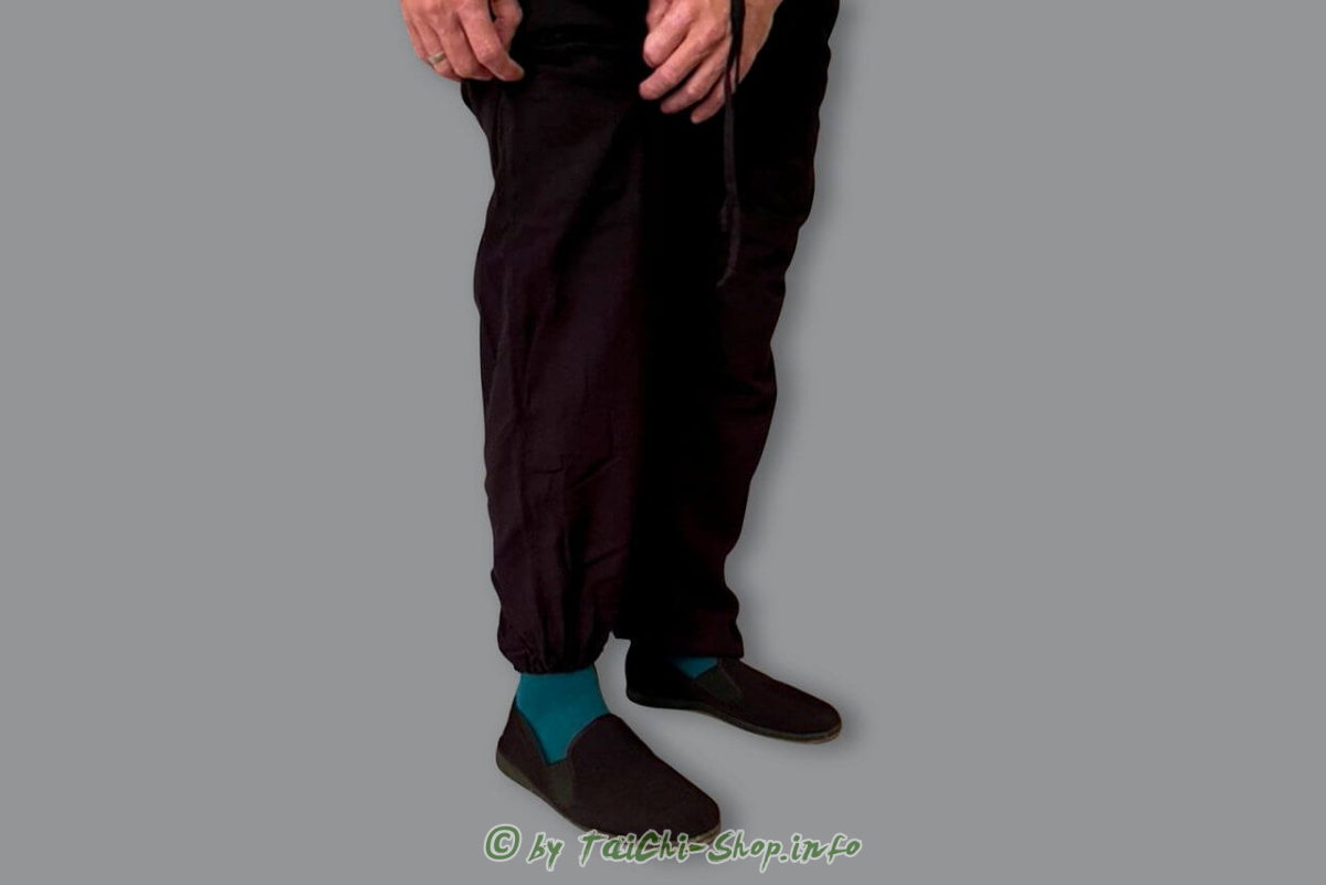 Tai Chi Baumwollhose schwarz 150 cm