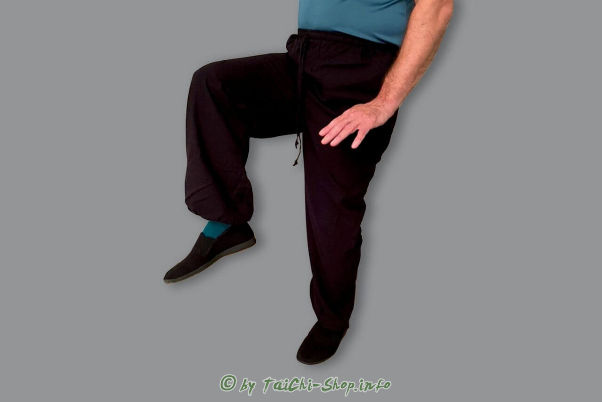Tai Chi Baumwollhose schwarz 190 cm