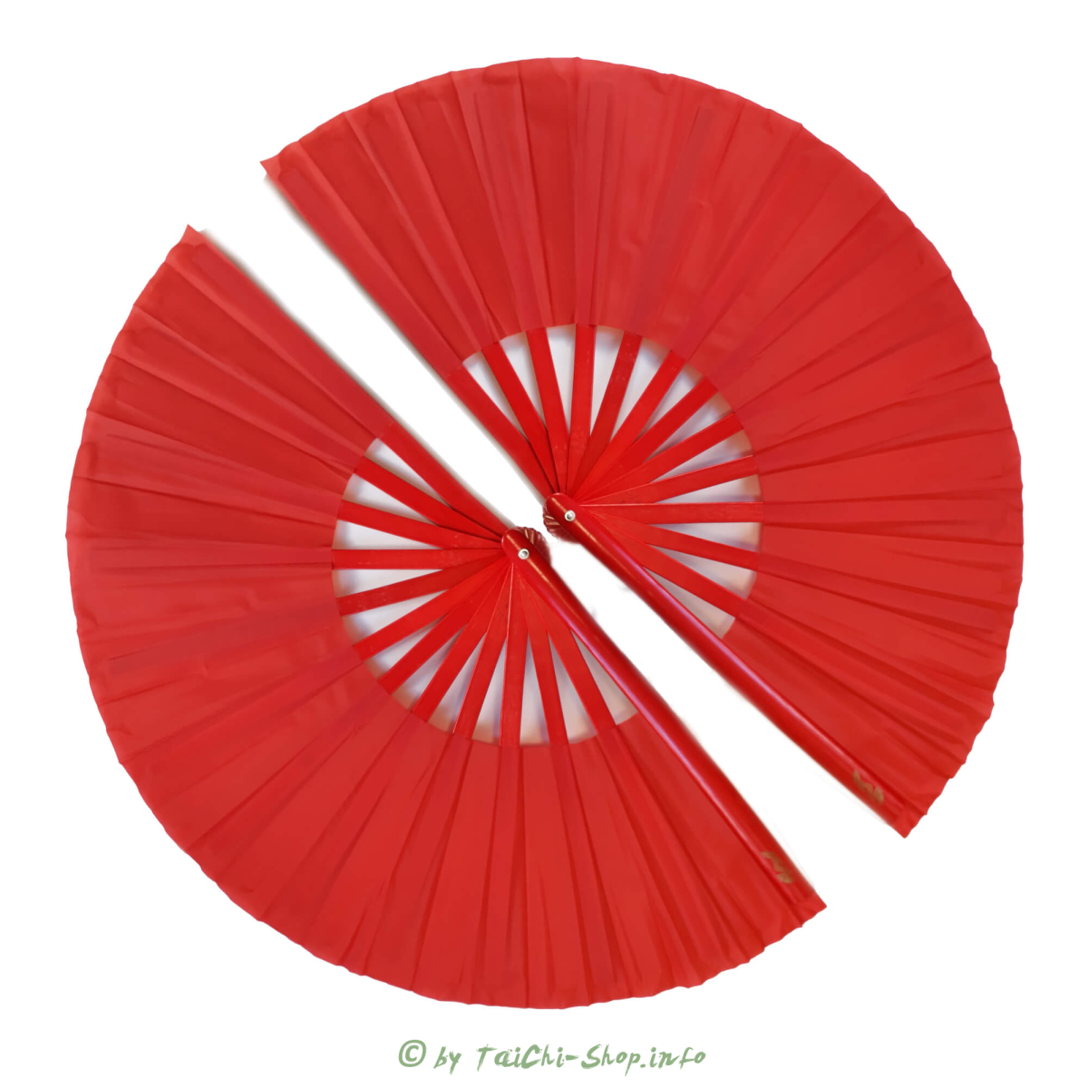 Tai Chi Doppelfächer rot