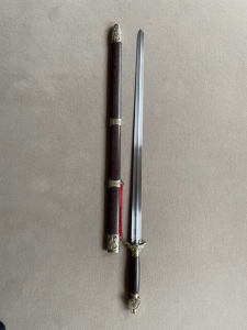 Tai Chi Intarsienschwert 88cm starre Klinge