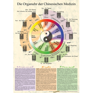 Poster Die Organuhr der Chinesischen Medizin Poster Die Organuhr der Chinesischen Medizin
