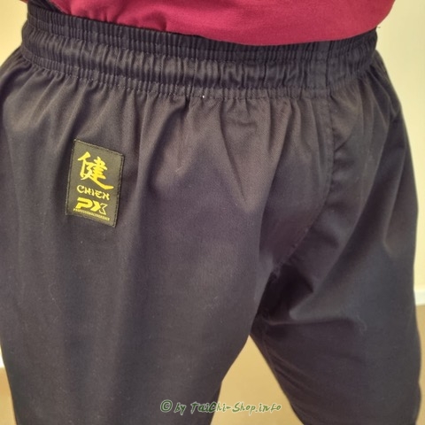 Tai Chi Übungshose schwarz 200 cm