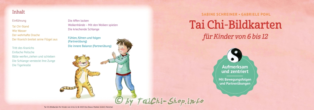 Tai Chi-Bildkarten für Kinder von 6 bis 12