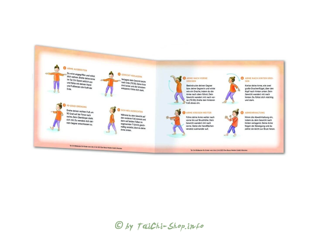 Tai Chi-Bildkarten für Kinder von 6 bis 12