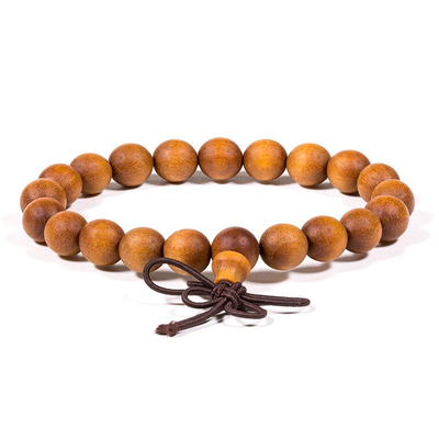 Mala/Armband Sandelholz elastisch mit Tasche