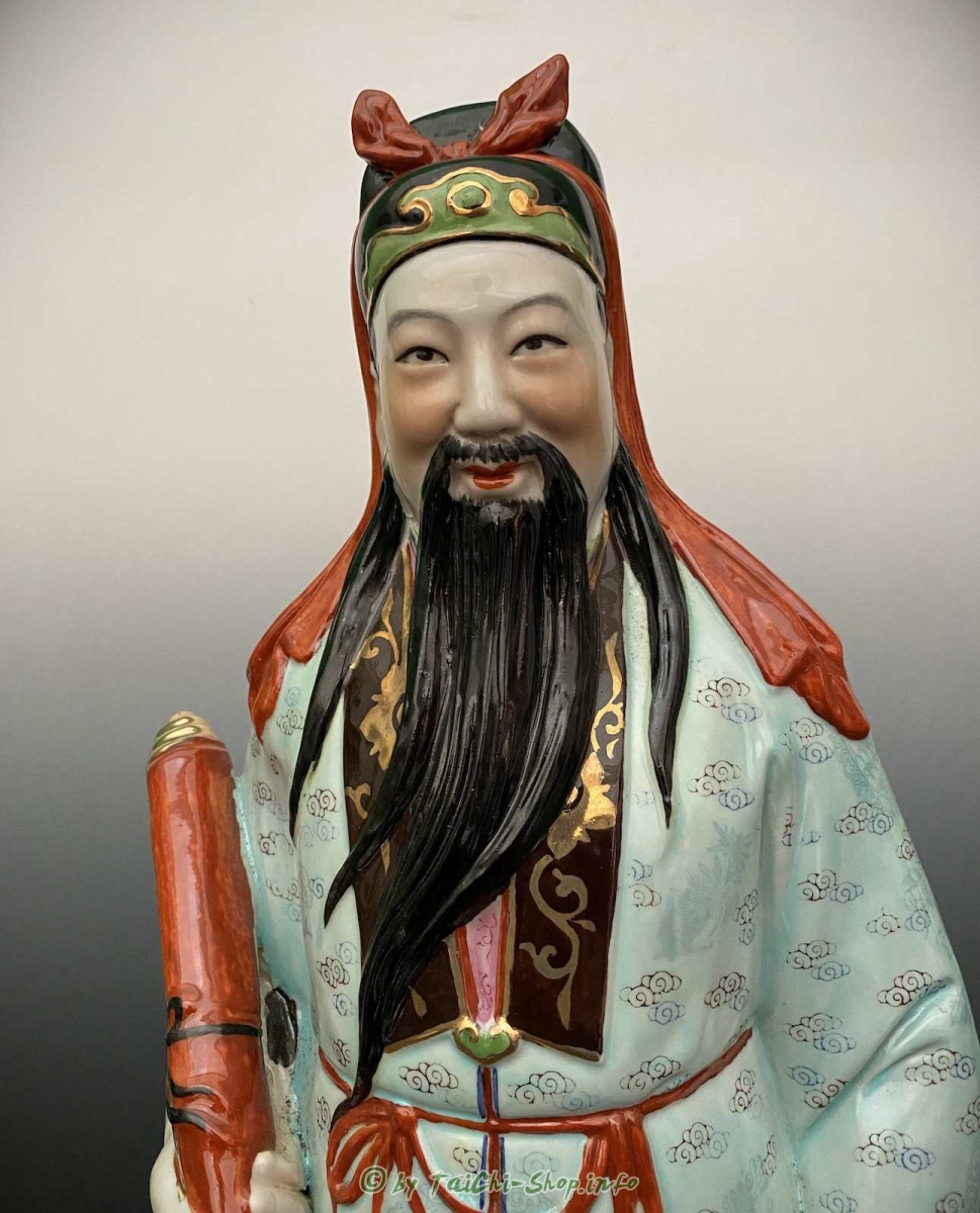 Glücksgötter Fu Lu Shou, Porzellan Figuren