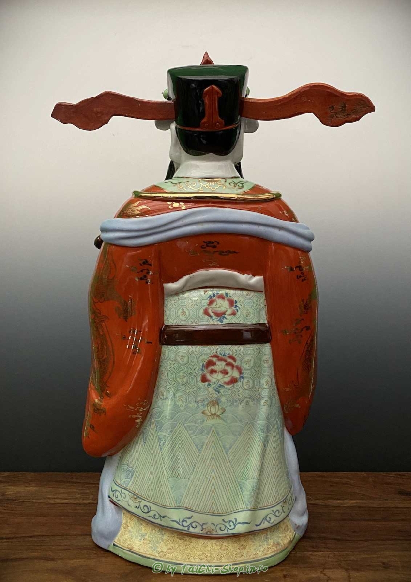 Glücksgötter Fu Lu Shou, Porzellan Figuren