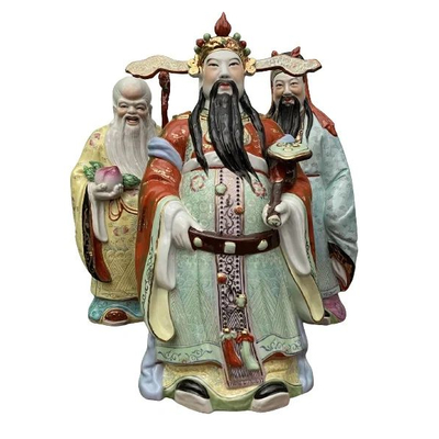 Glücksgötter Fu Lu Shou, Sanxing Hausaltar