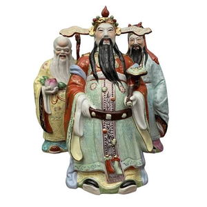 Glcksgtter Fu Lu Shou, Porzellan Figuren