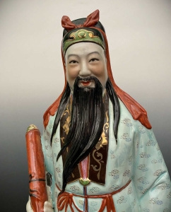 Glücksgötter Fu Lu Shou, Porzellan Figuren