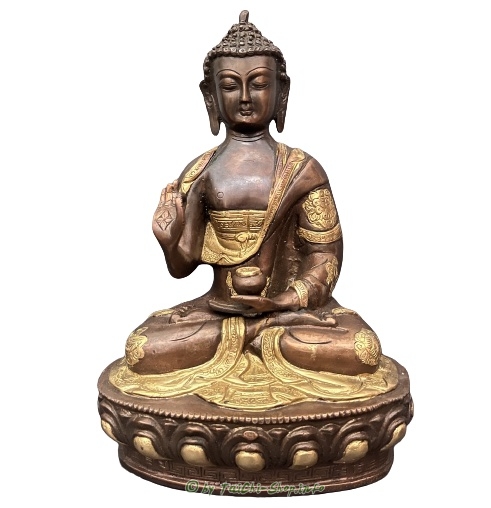 Buddha Mudra der Lehre - Bronze