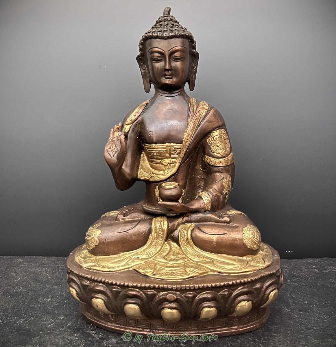 Buddha Mudra der Lehre - Bronze