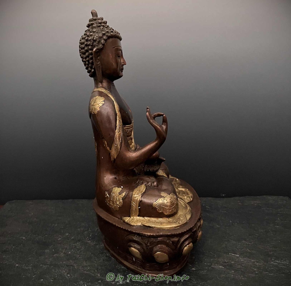 Buddha Mudra der Lehre - Bronze