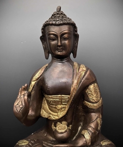 Buddha Mudra der Lehre - Bronze
