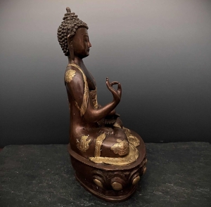 Buddha Mudra der Lehre - Bronze