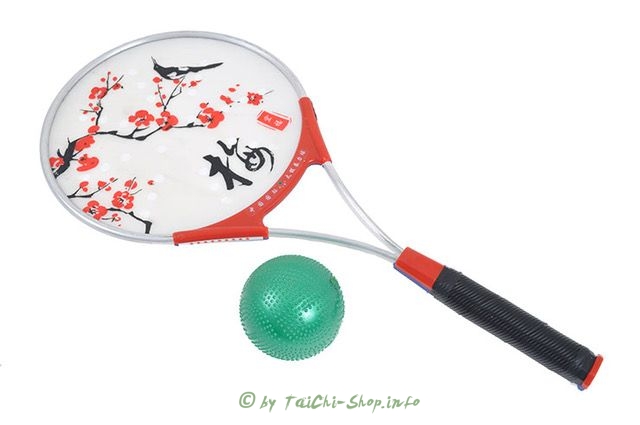 Taiji Bailong Ball Set - Modell Blüte -Metall Racket + Tasche