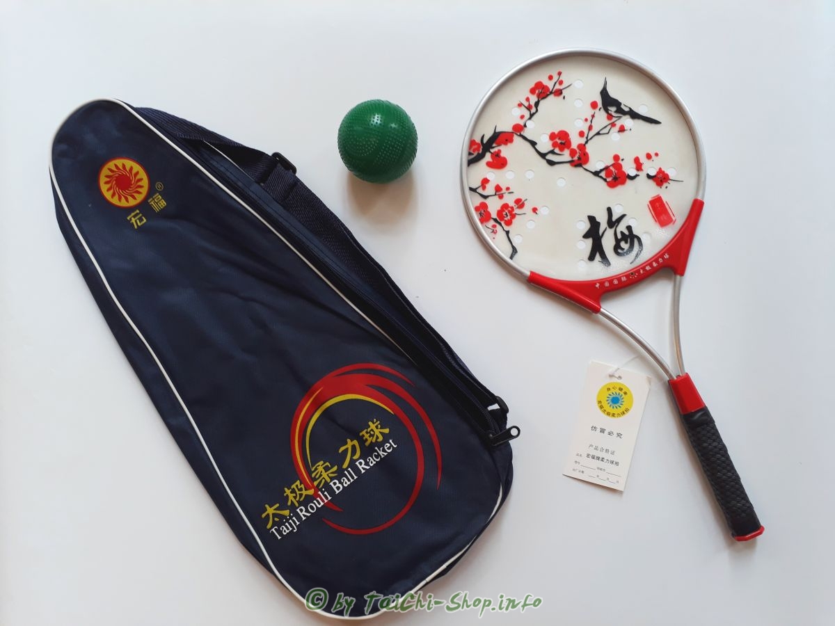 Taiji Bailong Ball Set - Modell Blüte -Metall Racket + Tasche