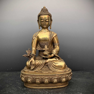 Medizin Buddha Statue aus Bronze