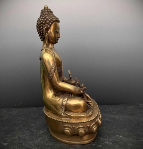 Medizin Buddha Statue aus Bronze