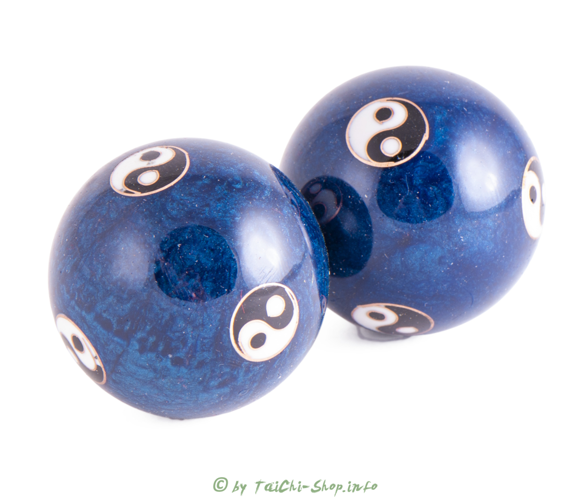 Qigong Kugeln blau (Yin Yang) 4 cm