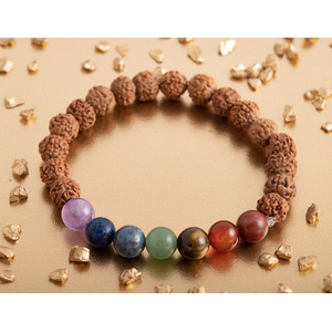 Chakra Rudraksha Armband