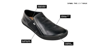 Tai Chi Barfußschuh DAOS 38 schwarz / schwarze Sohle