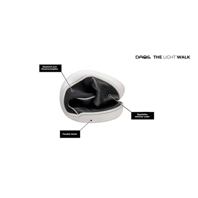 Tai Chi Barfuschuh DAOS 39 schwarz / weie Sohle