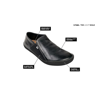 Tai Chi Barfuschuh DAOS 42 schwarz / schwarze Sohle