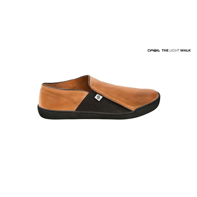 Tai Chi Barfuschuh DAOS 43 cognac / schwarze Sohle