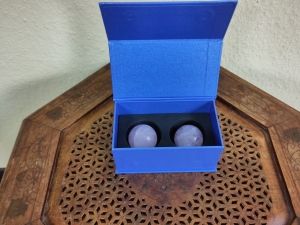 Qigong Kugeln Edelstein Rosenquarz 5 cm