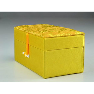 Edlle Qigong Kugel Box / Samt / gelb