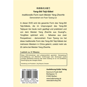 DVD: Yang-Stil Taiji-Sbel nach Meister Yang ZhenHe