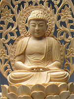 buddhastatue holz